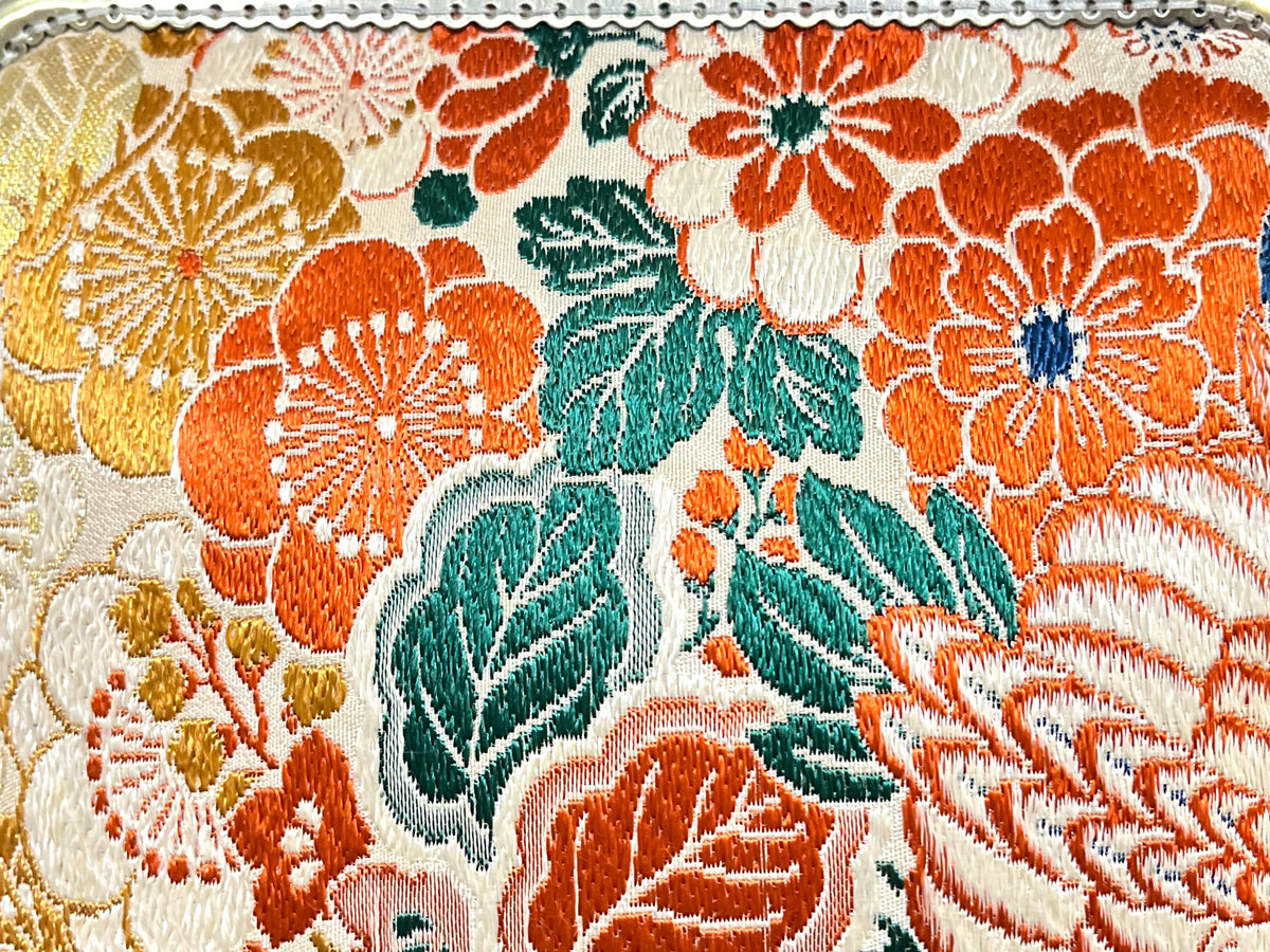 Kimono remake bamboo bag [No.2165]
