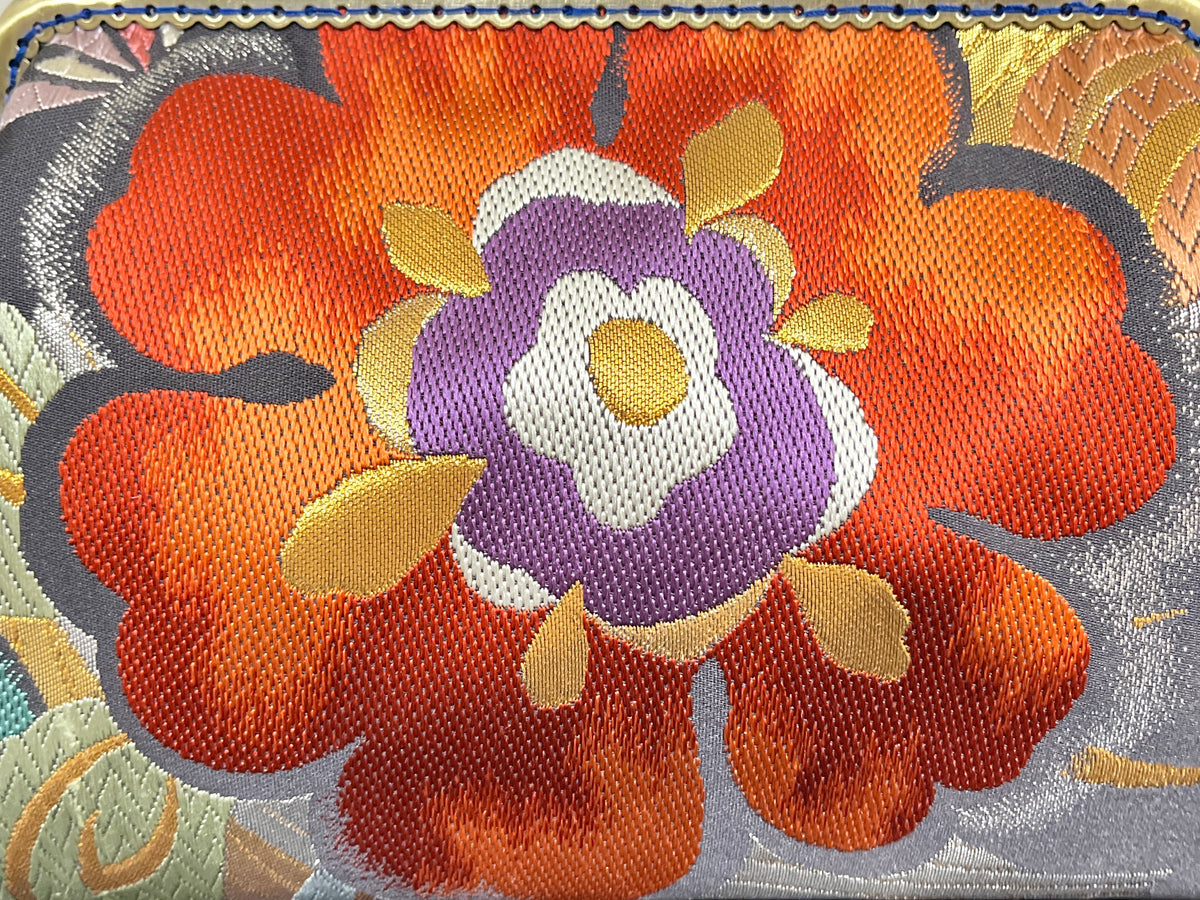 Kimono remake bamboo bag [No.2157]