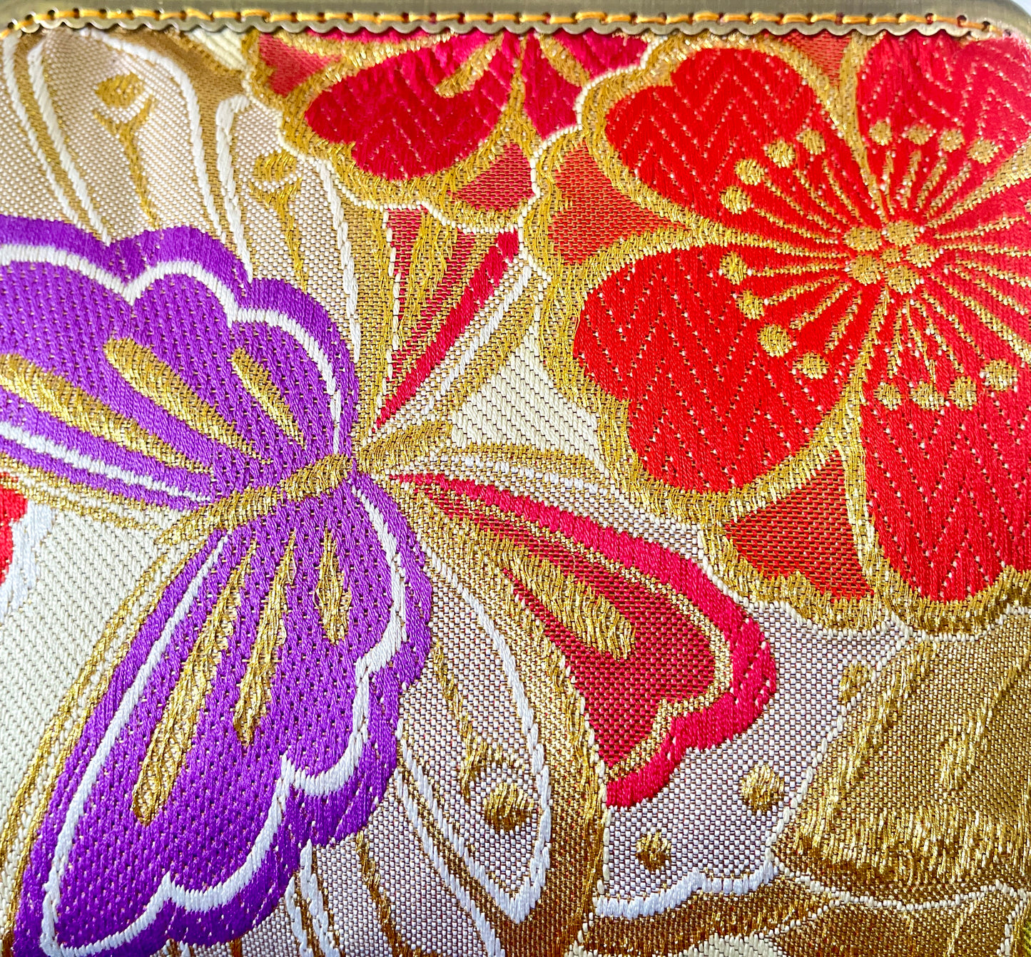 Kimono remake bamboo bag [No.751]