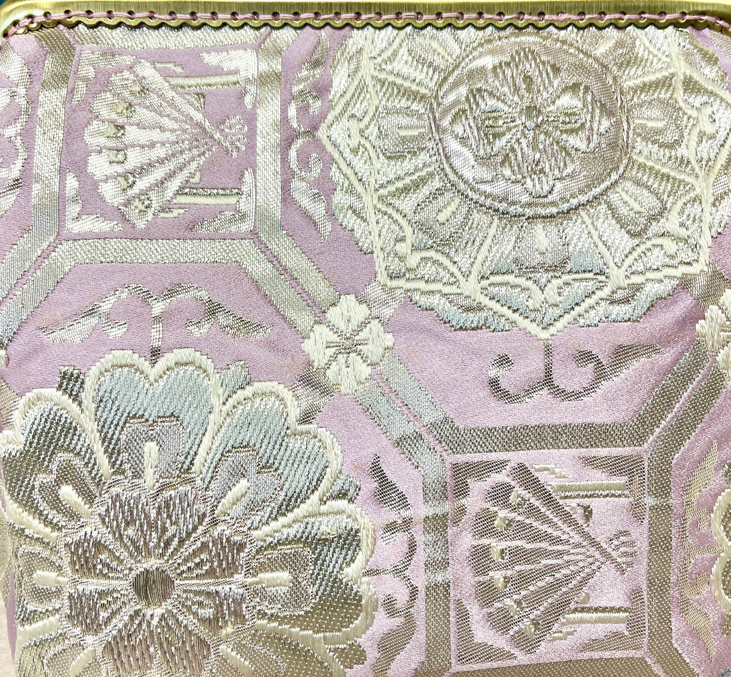 Kimono remake bamboo bag [No.296]