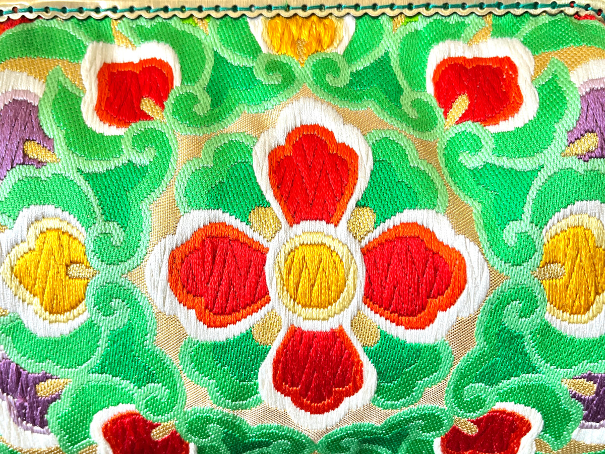 Kimono remake bamboo bag [No.2197]