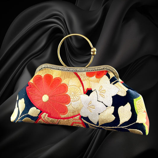 Kimono remake bag [No.783]