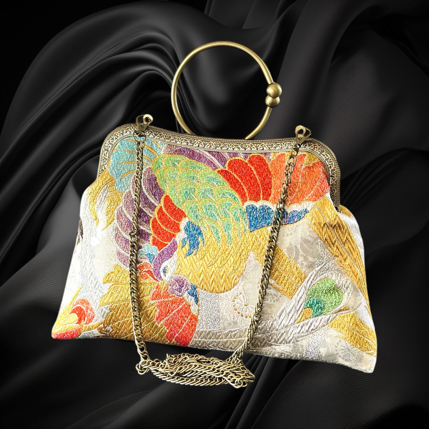 Kimono remake bag [No.796]