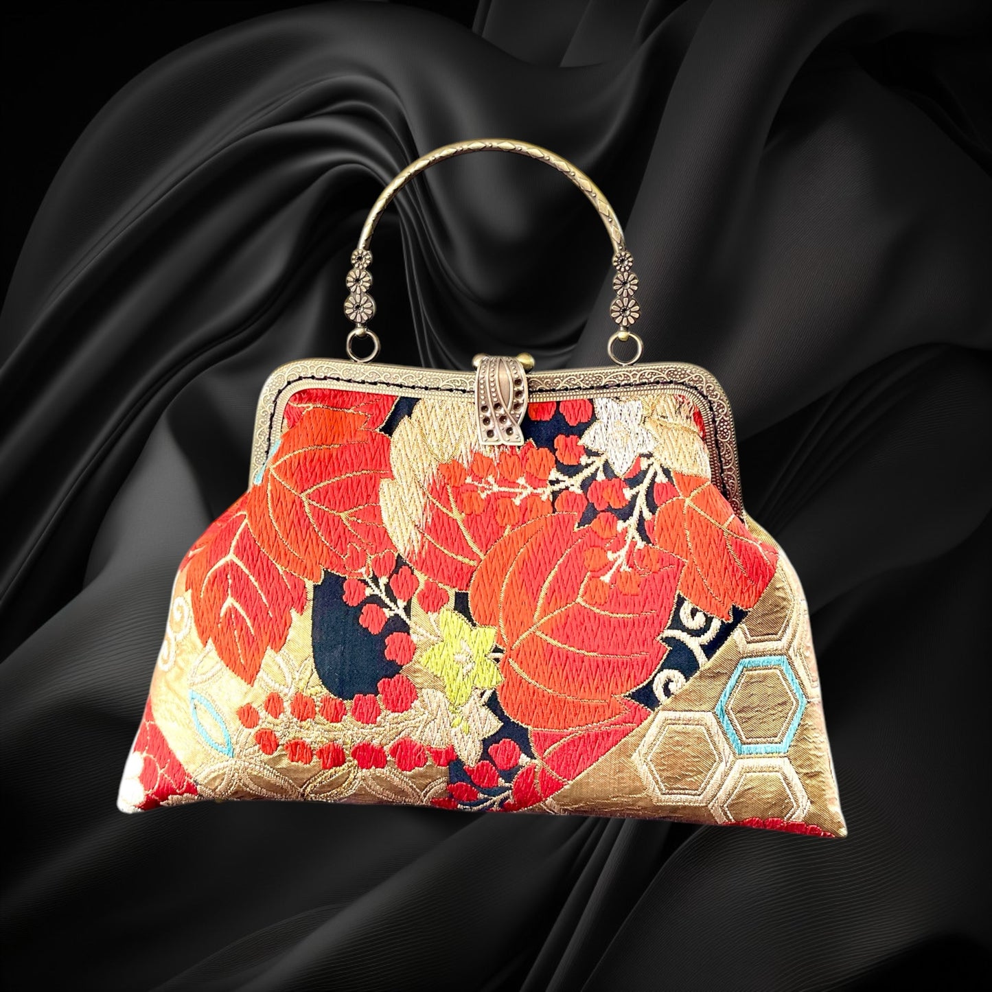 Kimono remake bag [No.824]