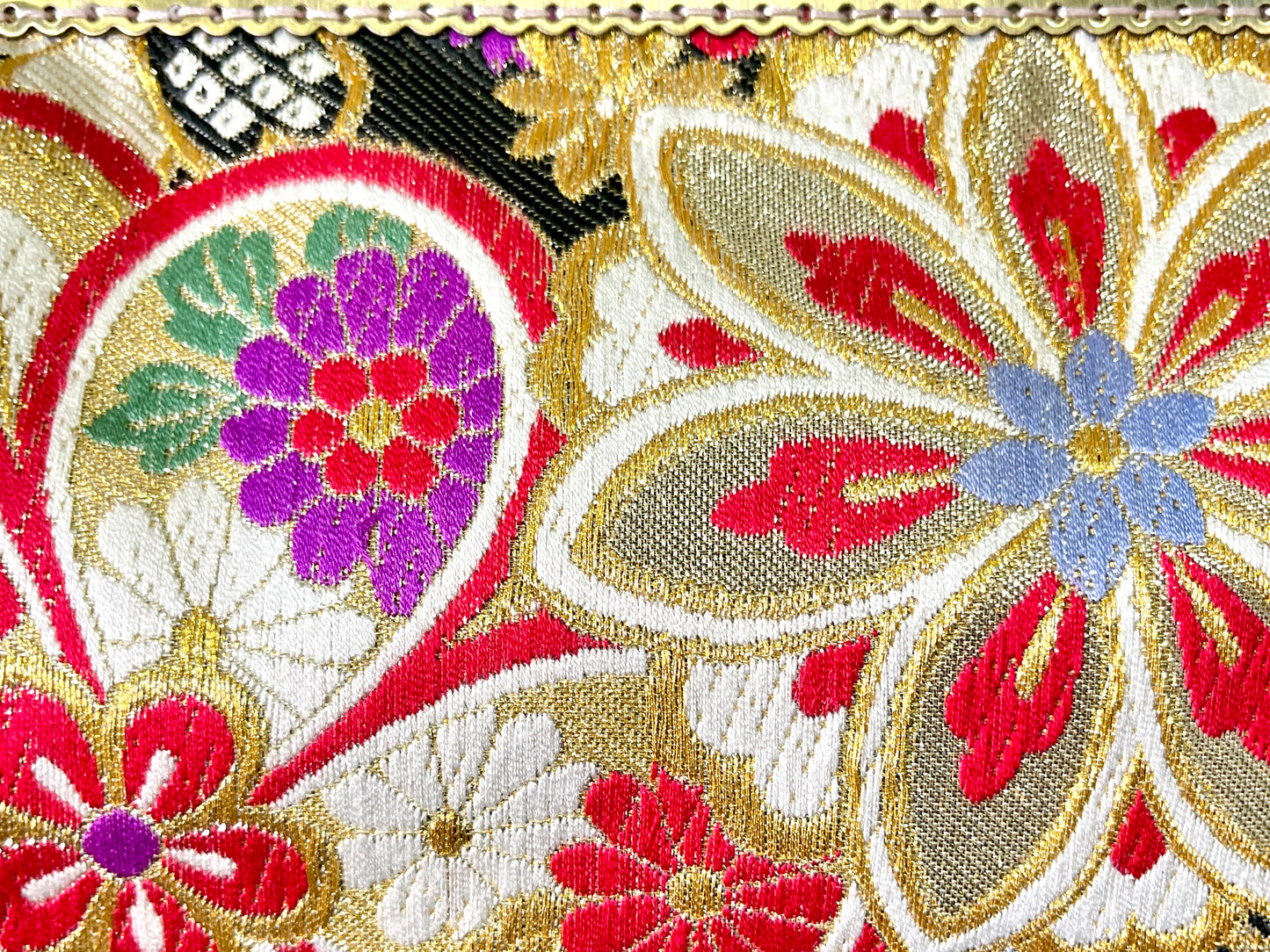 Kimono remake bamboo bag [No.1350]
