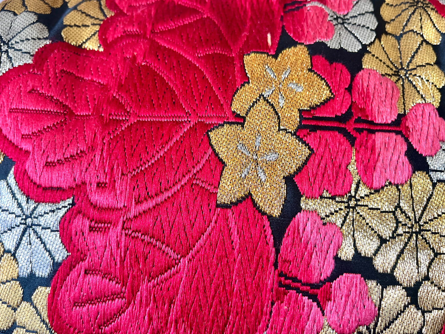 着物リメイクバンブーバッグ [No.1846]