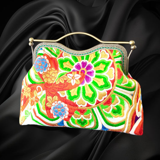 Kimono remake bag [No.890]