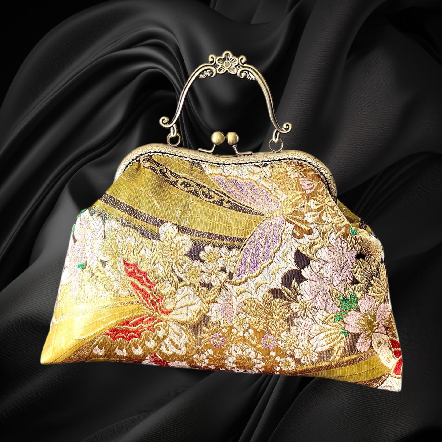 Kimono remake bag [No.878]