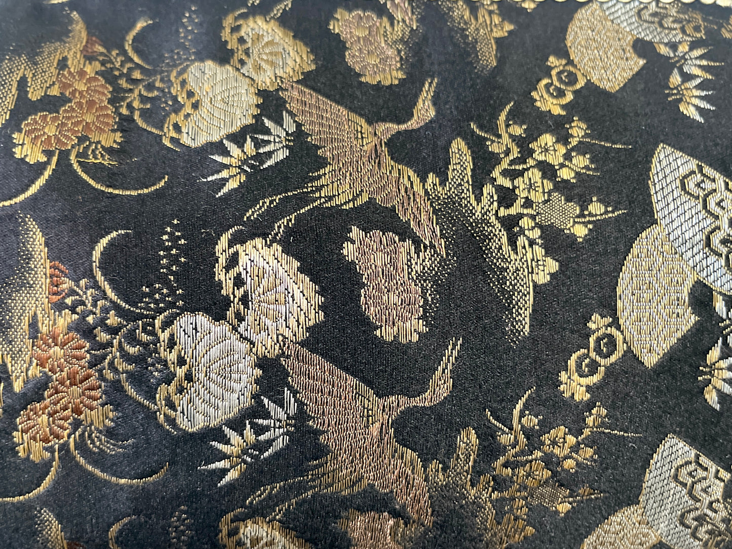Kimono remake bamboo bag [No.1430]