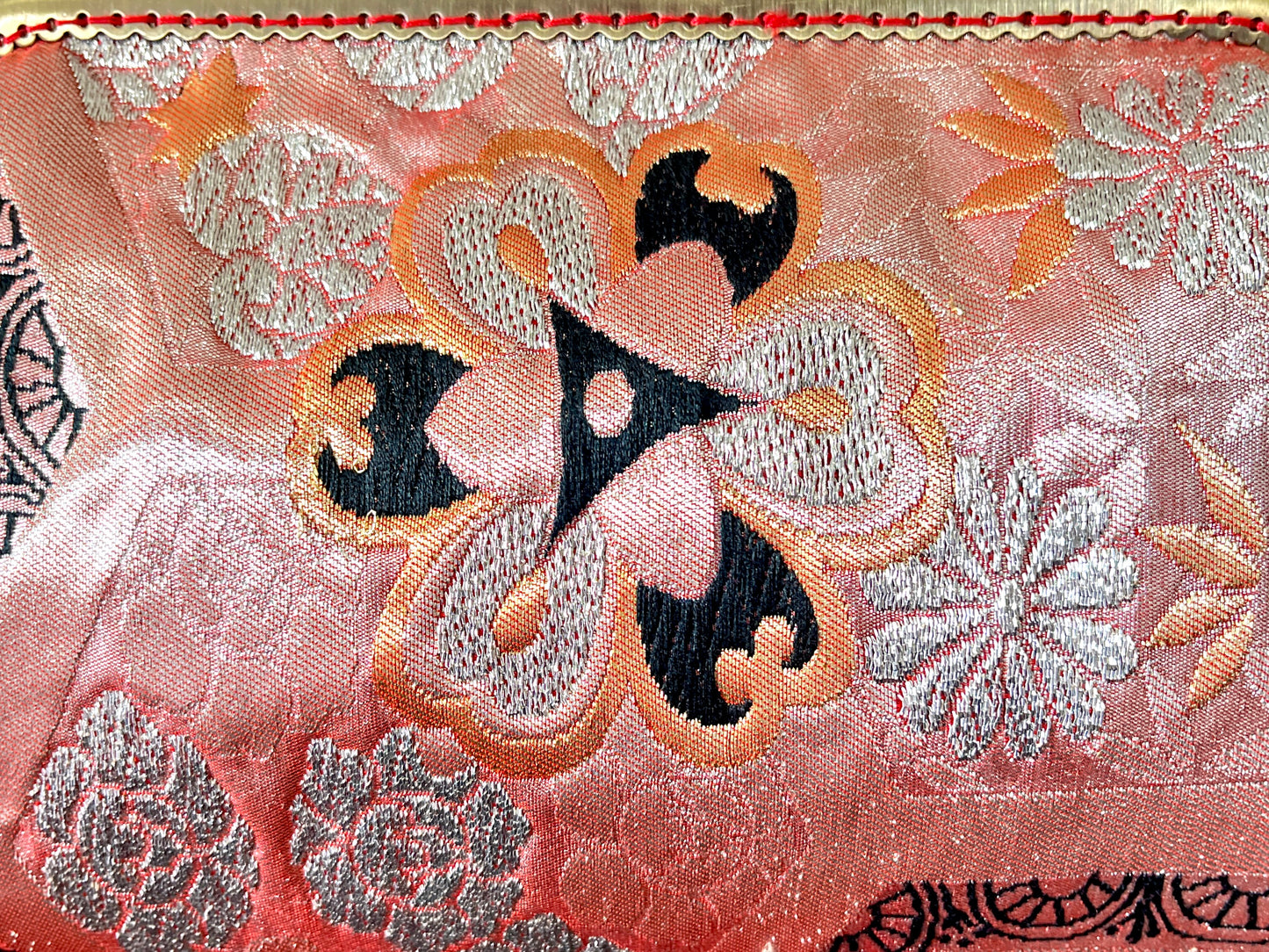 Kimono remake bamboo bag [No.1988]