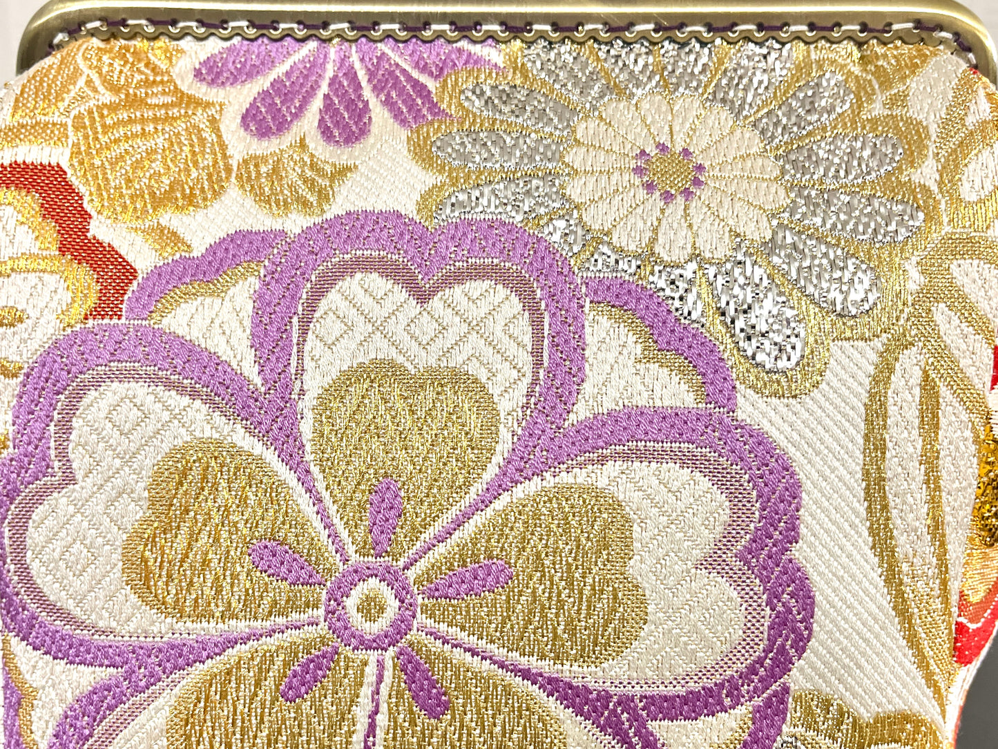 Kimono remake bamboo bag [No.2049]