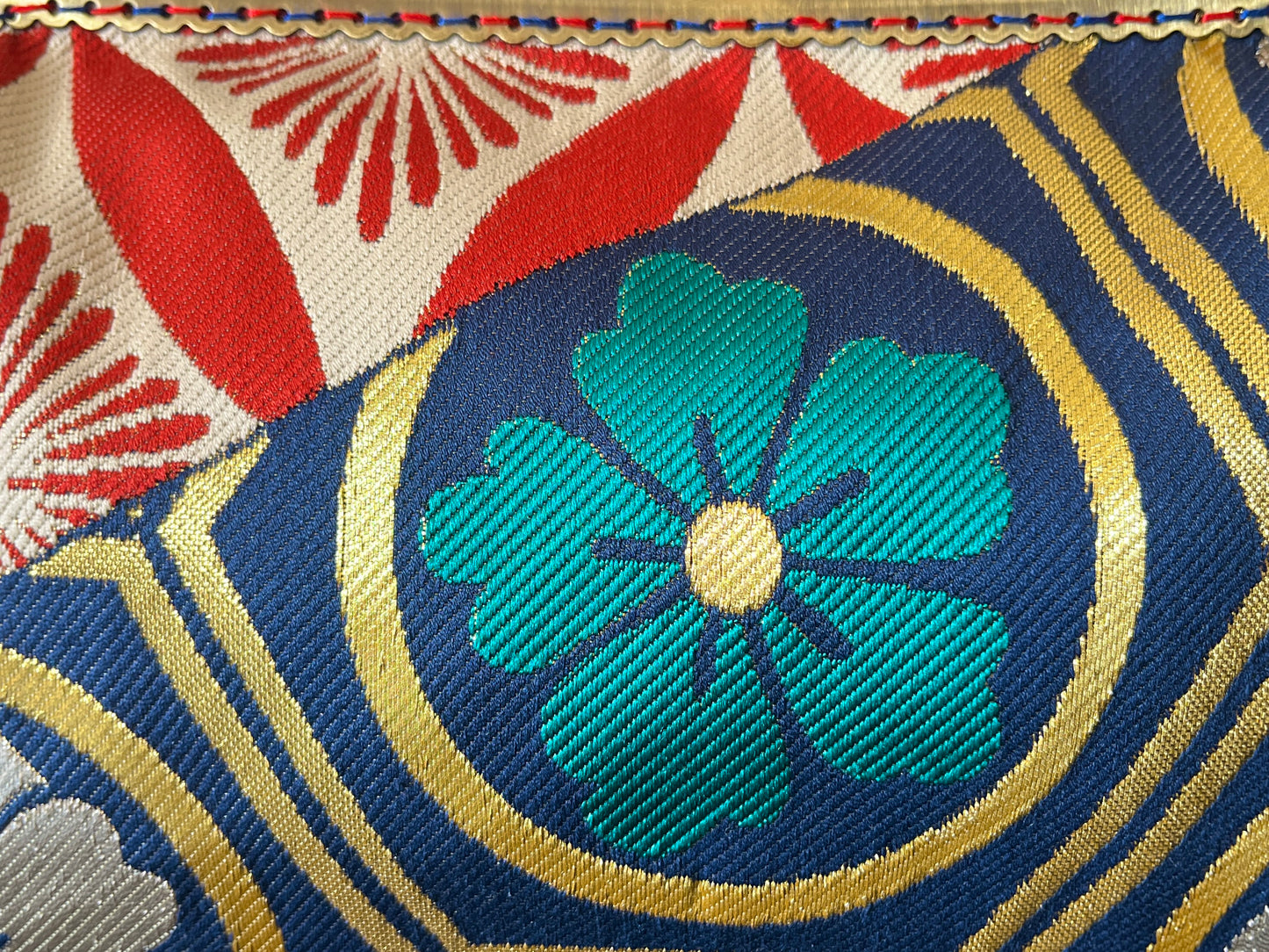 Kimono remake bamboo bag [No.1601]