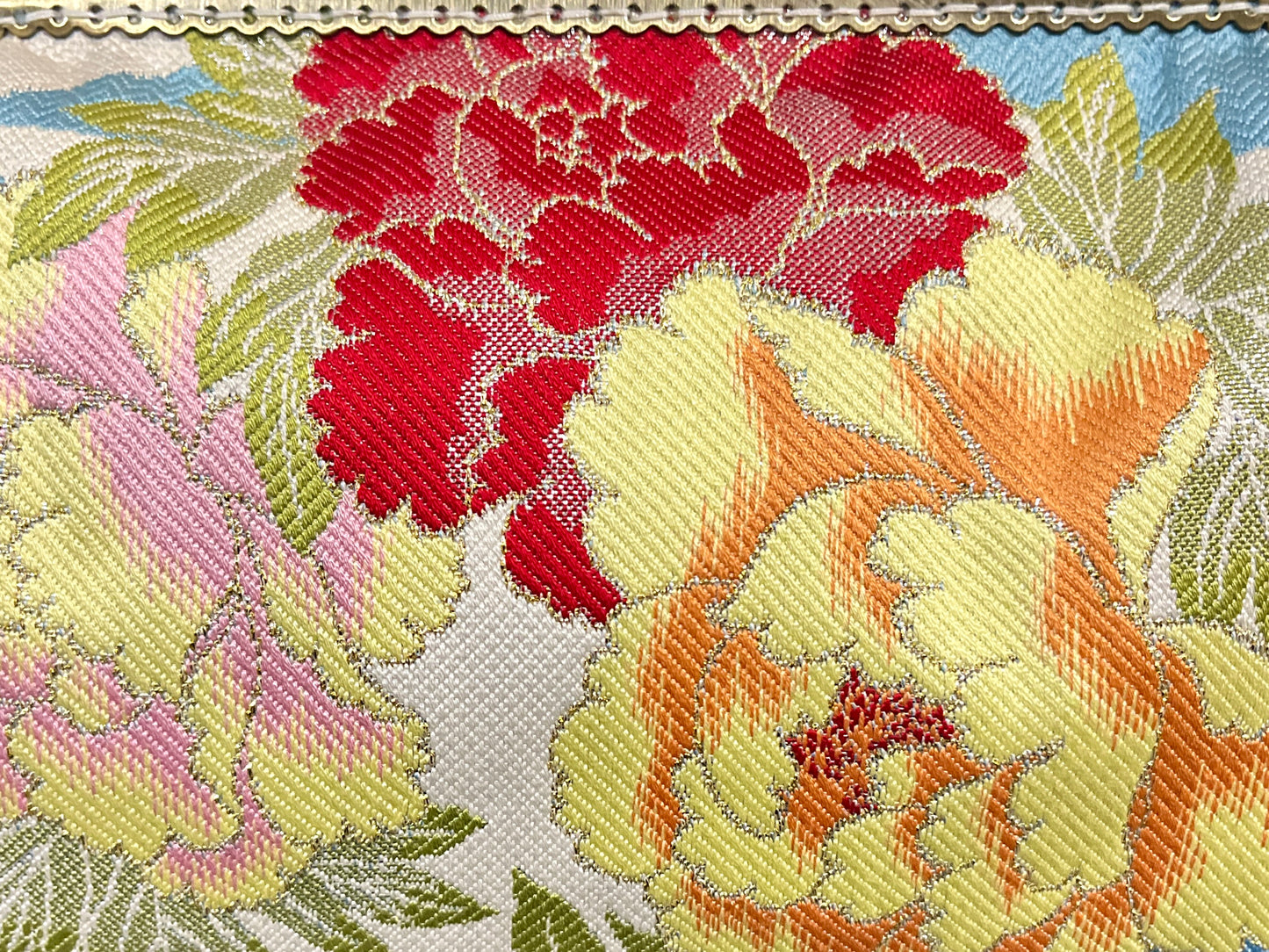 Kimono remake bamboo bag [No.2072]