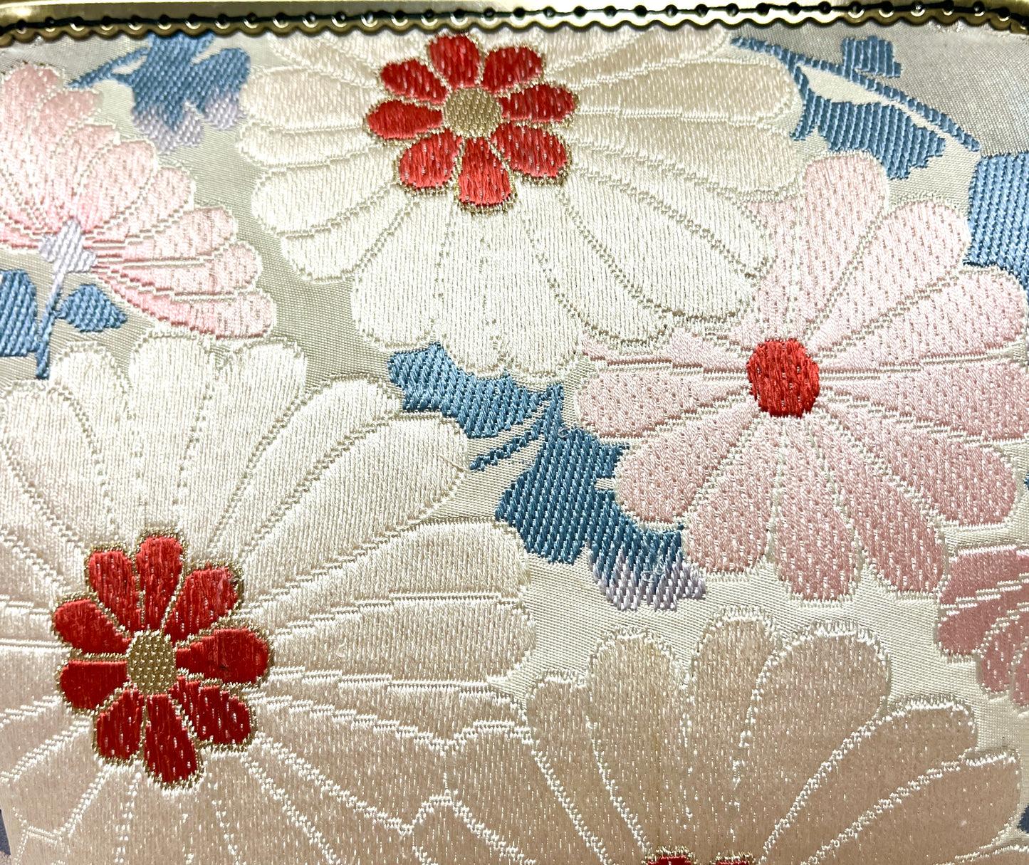 Kimono remake bamboo bag [No.194]