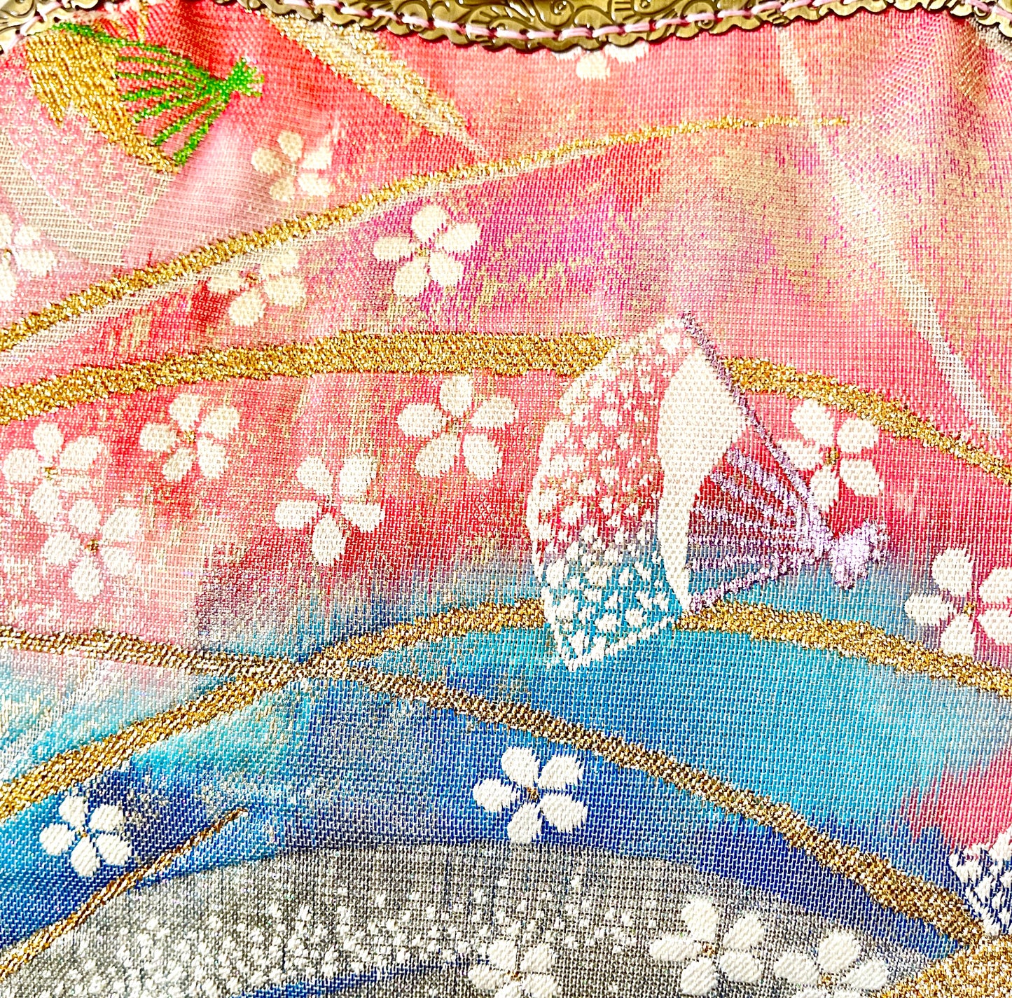 Kimono remake bag [No.665]