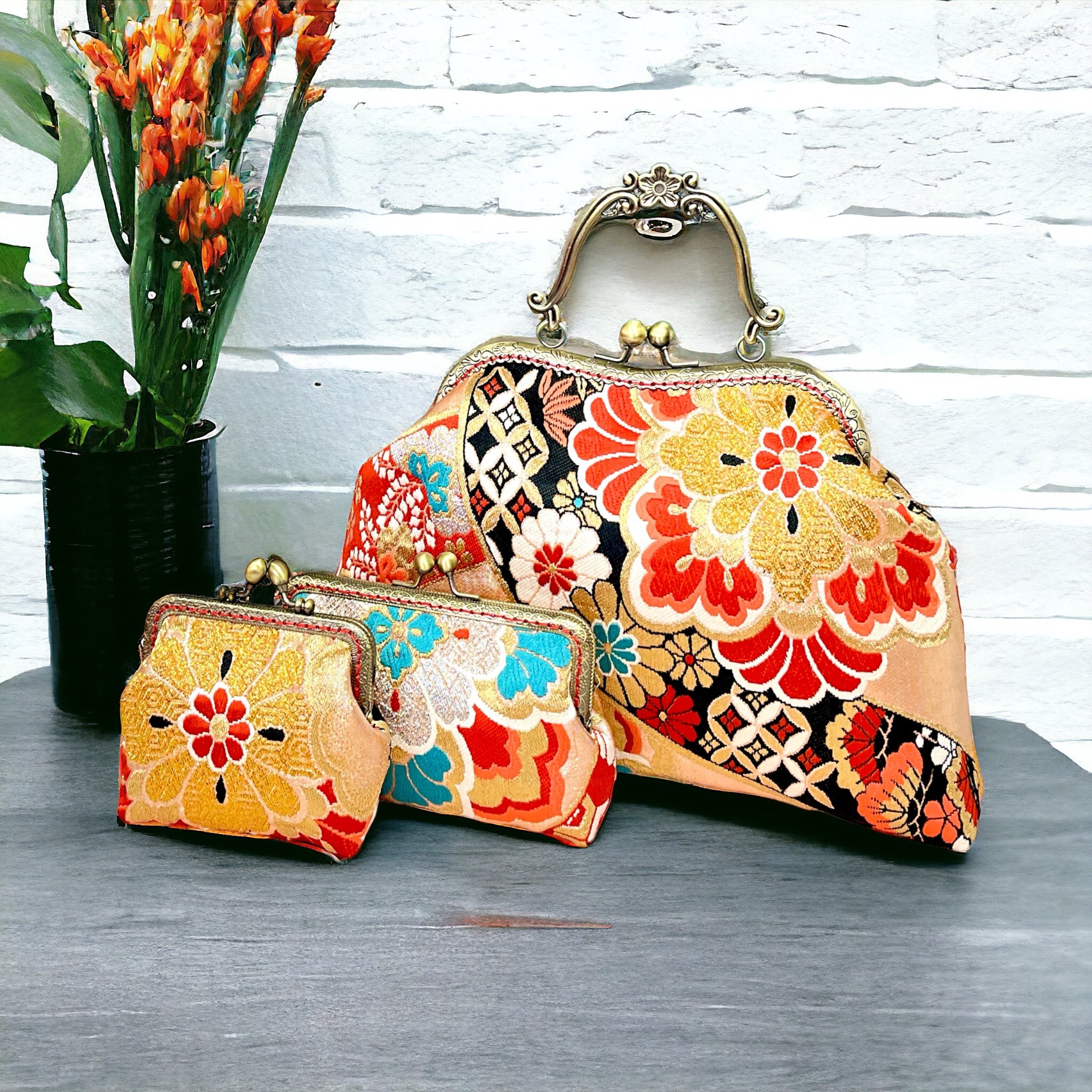 671 コロ葱(マロ)様専用 ヒョウ柄デニムリメイクバック ハンドメイド 1