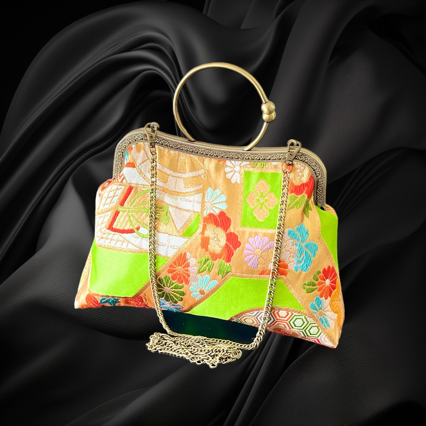 Kimono remake bag [No.351]