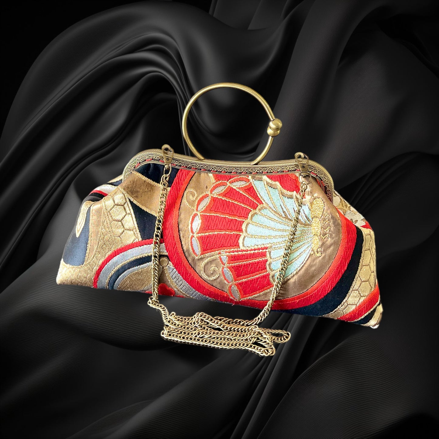 Kimono remake bag [No.355]