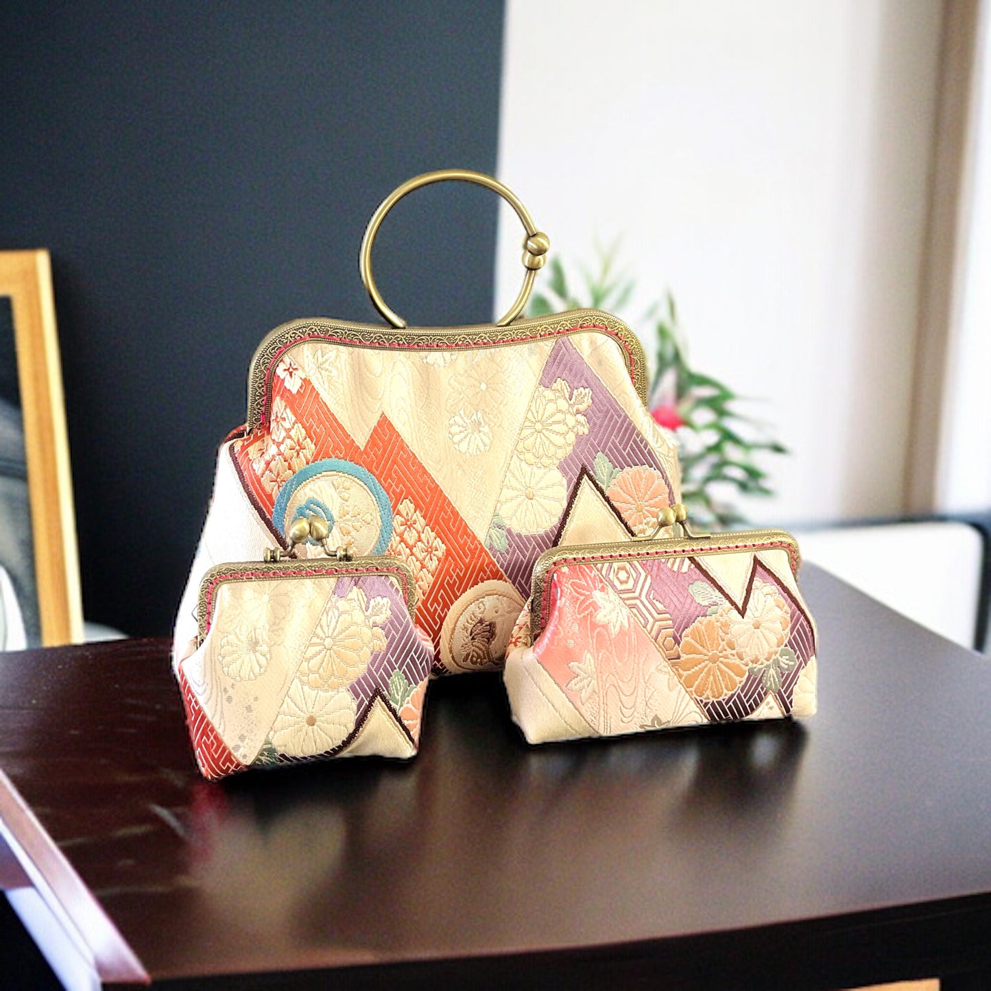 Kimono remake bag [No.365]