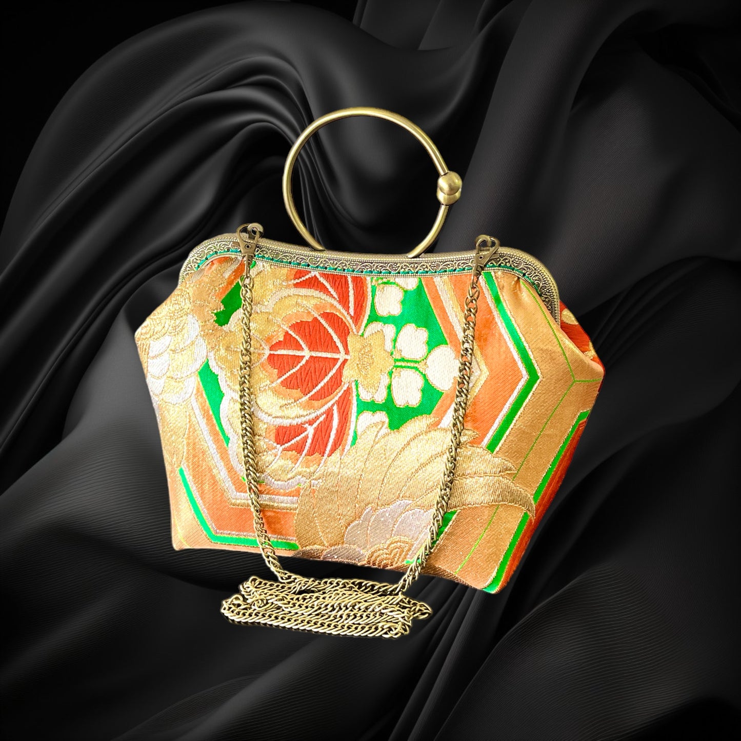 Kimono remake bag [No.438]