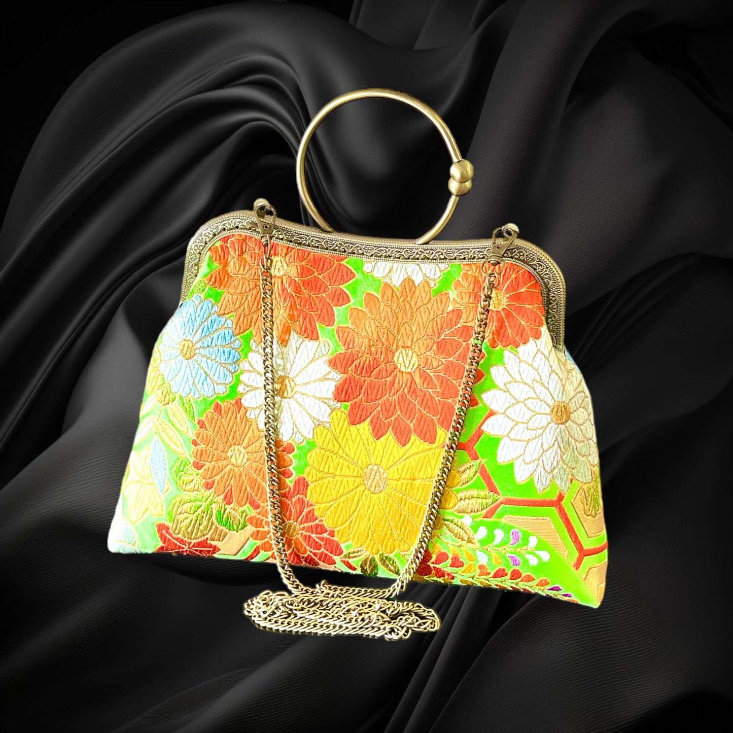 Kimono remake bag [No.448]