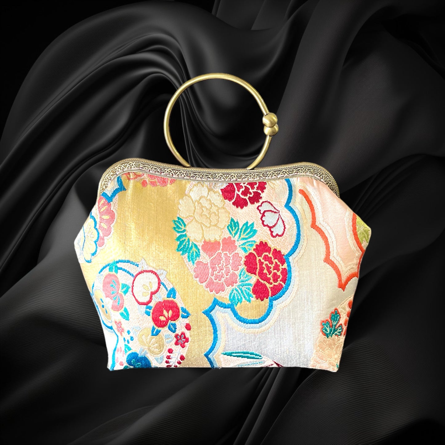 Kimono remake bag [No.472]