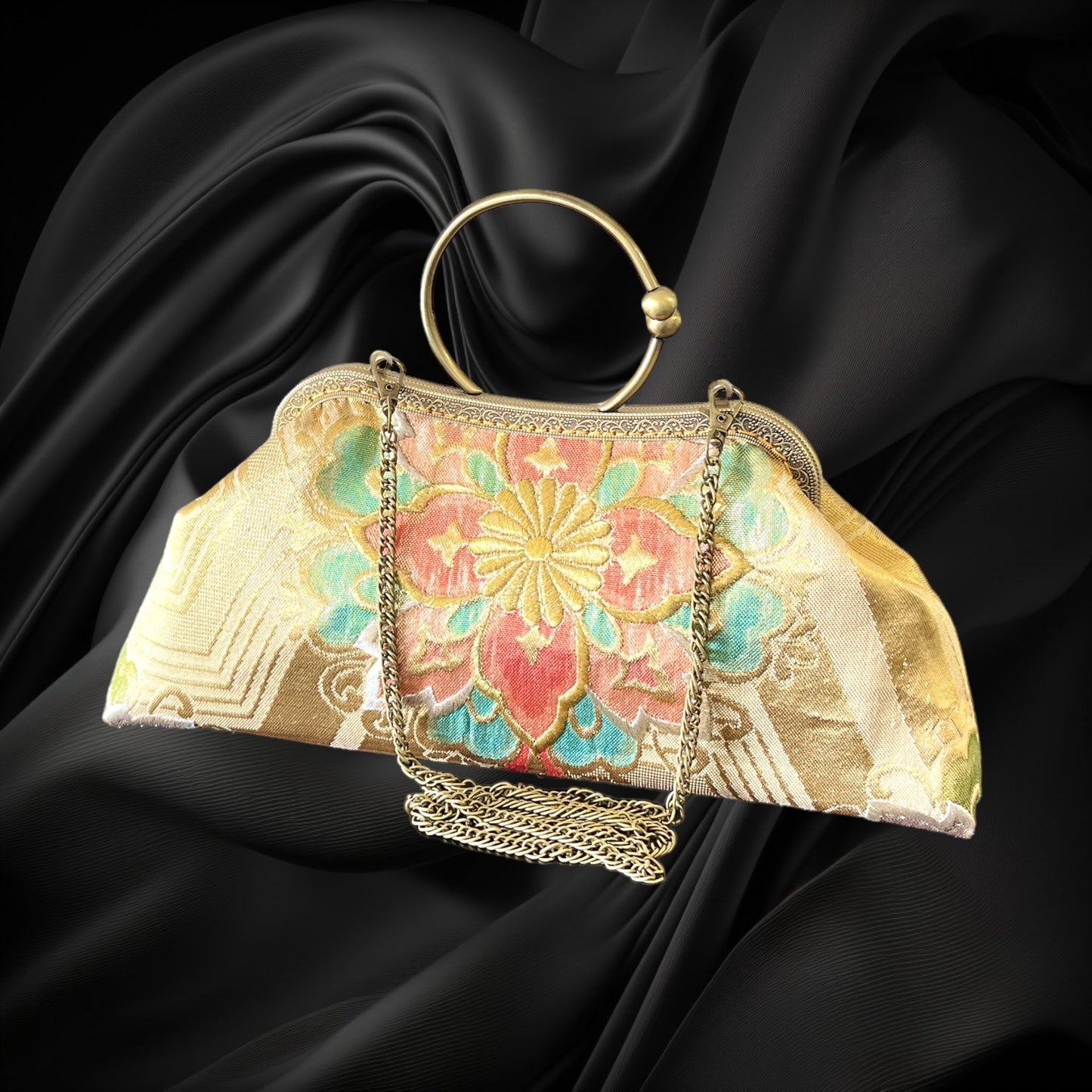 Kimono remake bag [No.475]