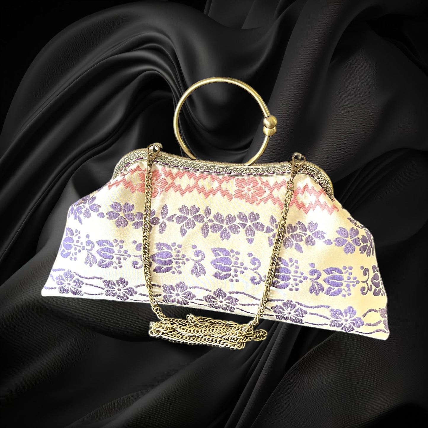 Kimono remake bag [No.477]