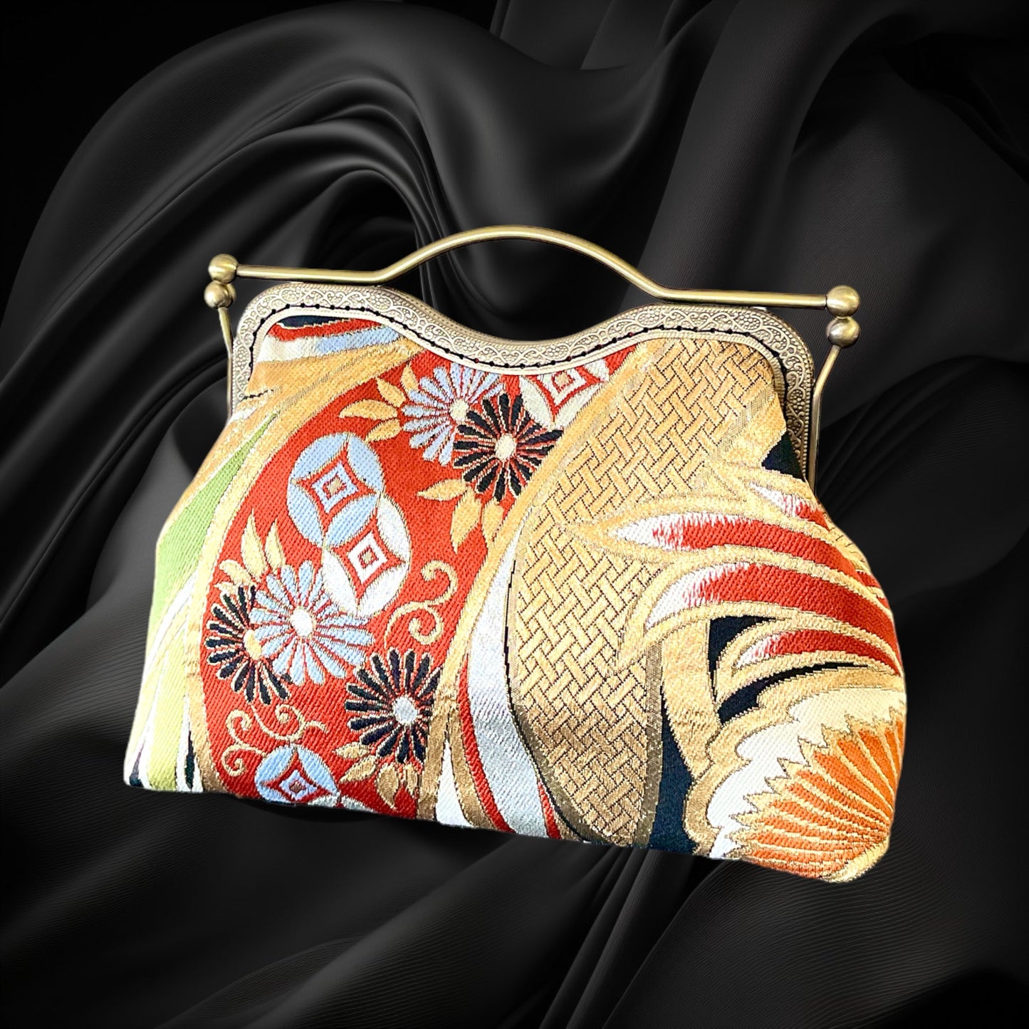 Kimono remake bag [No.608]