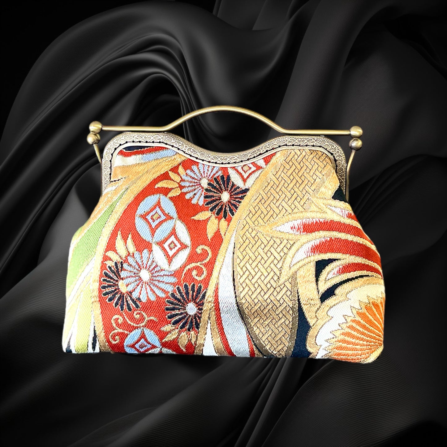 Kimono remake bag [No.608]