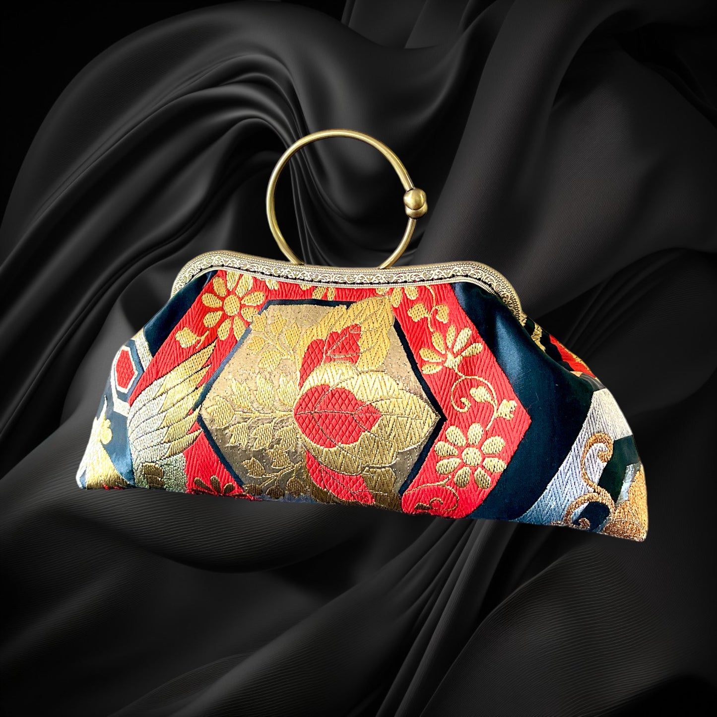 Kimono remake bag [No.655]