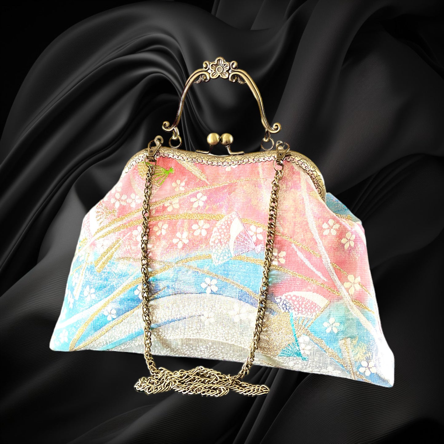 Kimono remake bag [No.665]