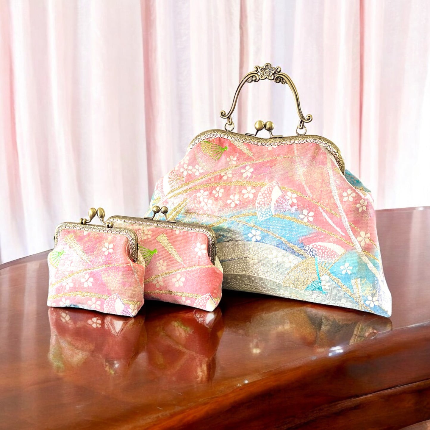 Kimono remake bag [No.665]