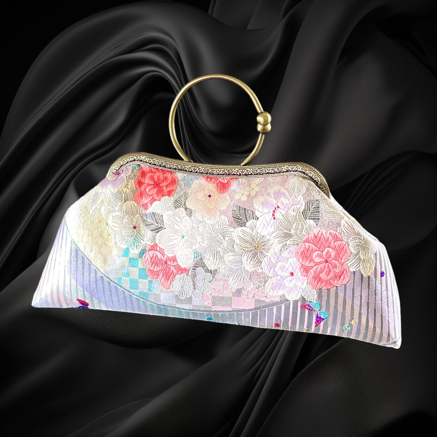 Kimono remake bag [No.679]