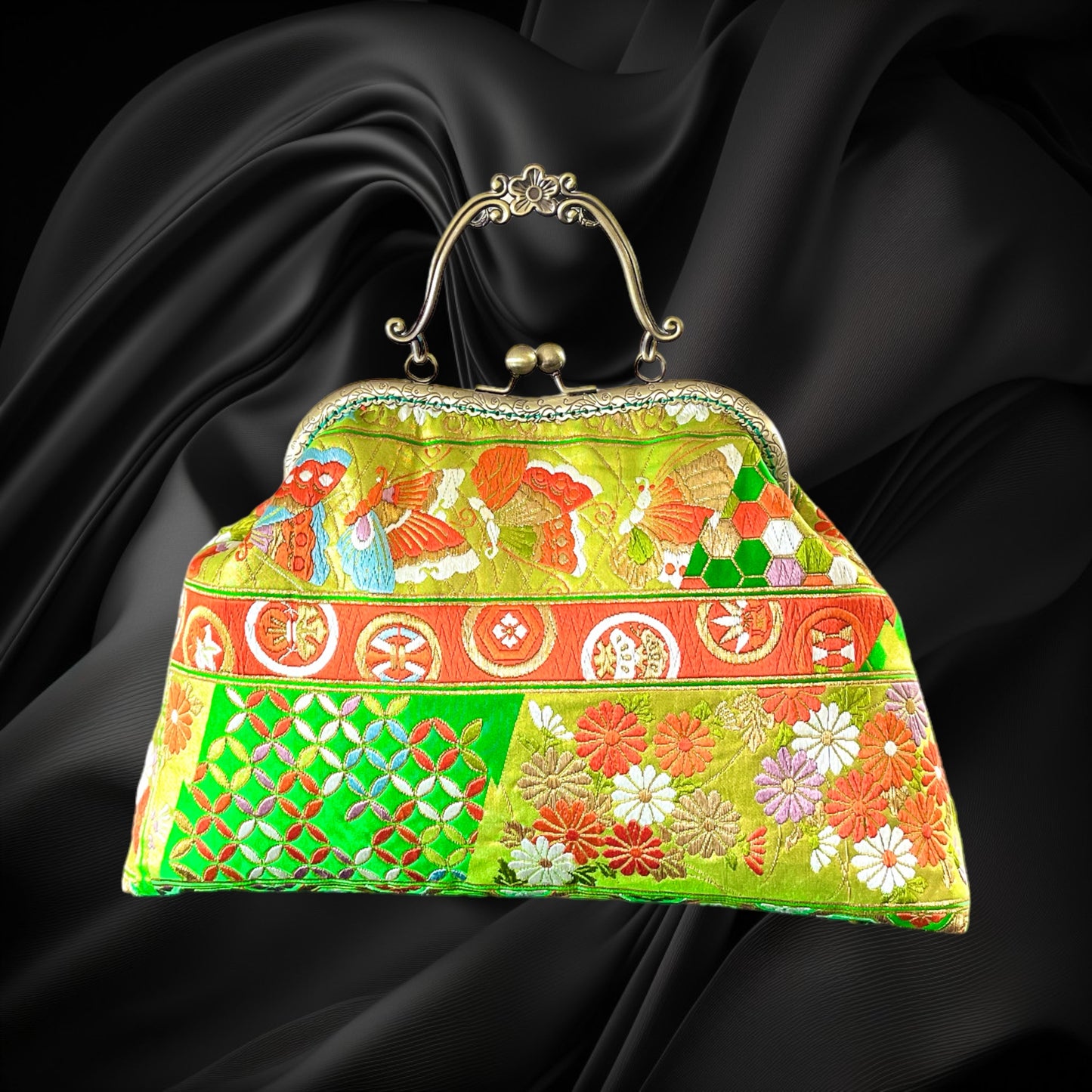 Kimono remake bag [No.681]