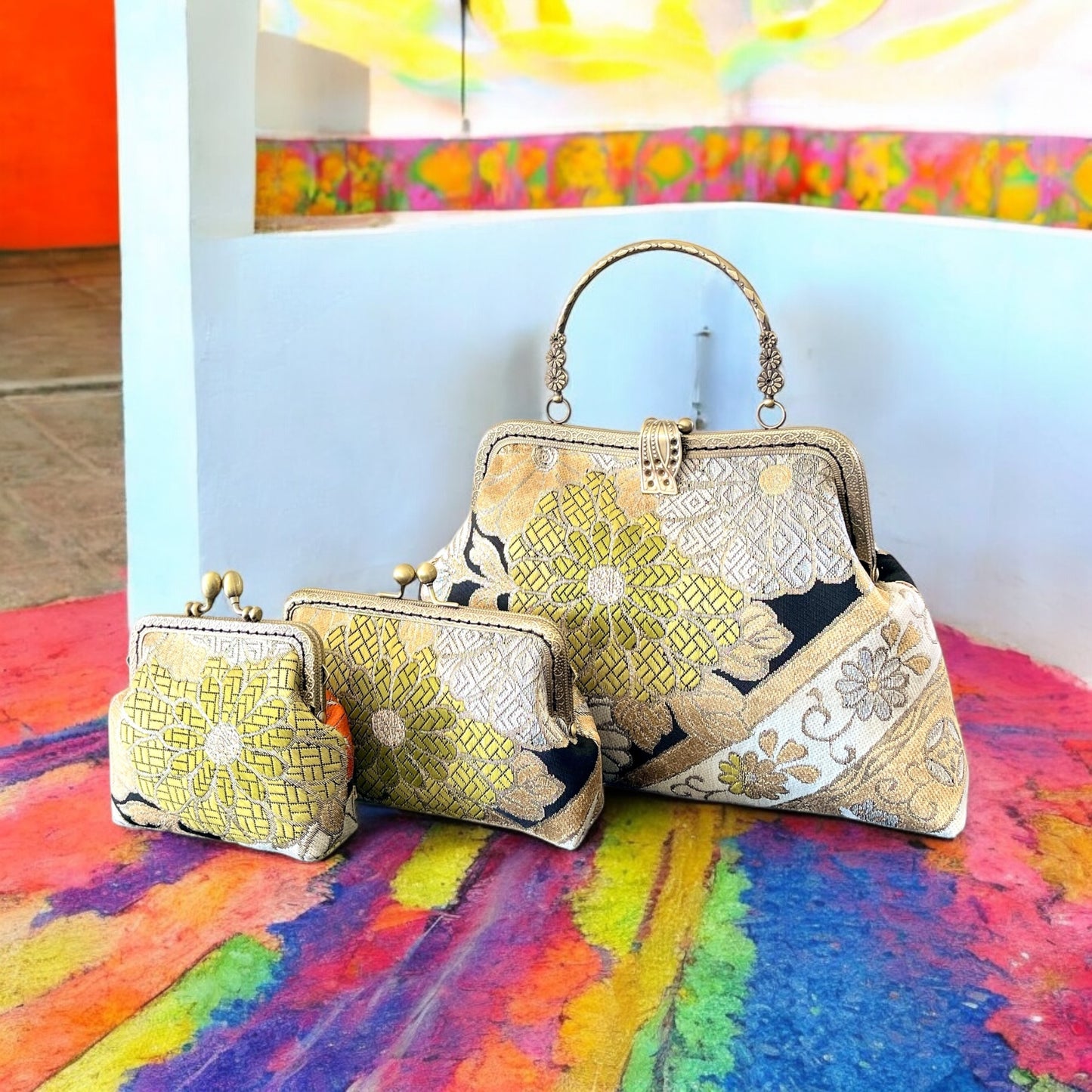 Kimono remake bag [No.965]