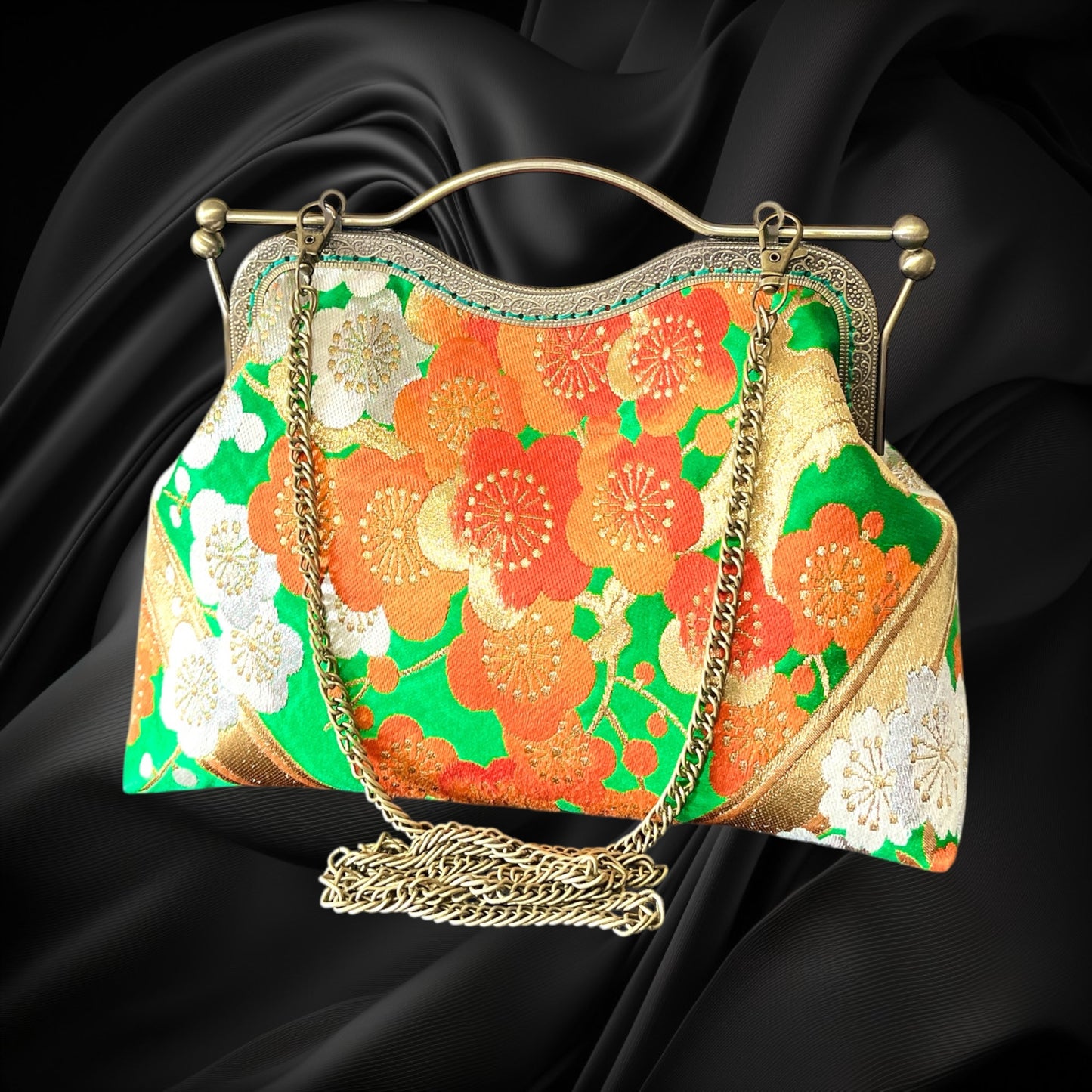 Kimono remake bag [No.1057]