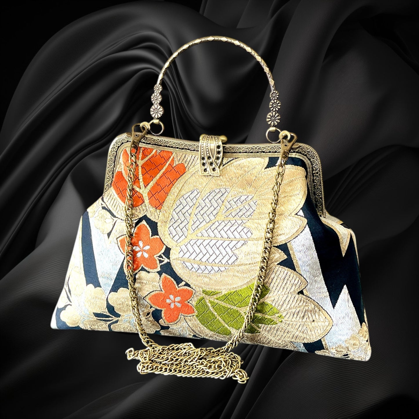 Kimono remake bag [No.1173]