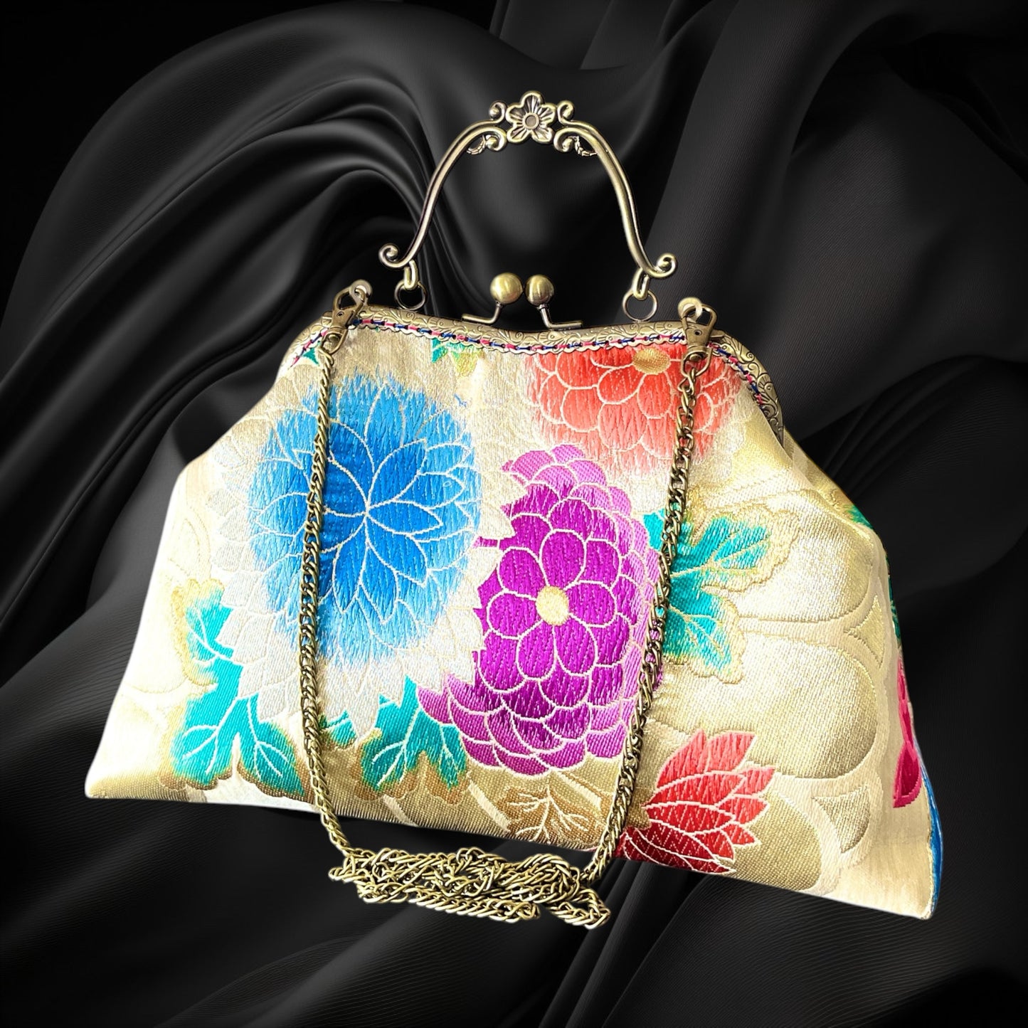 Kimono remake bag [No.1181]