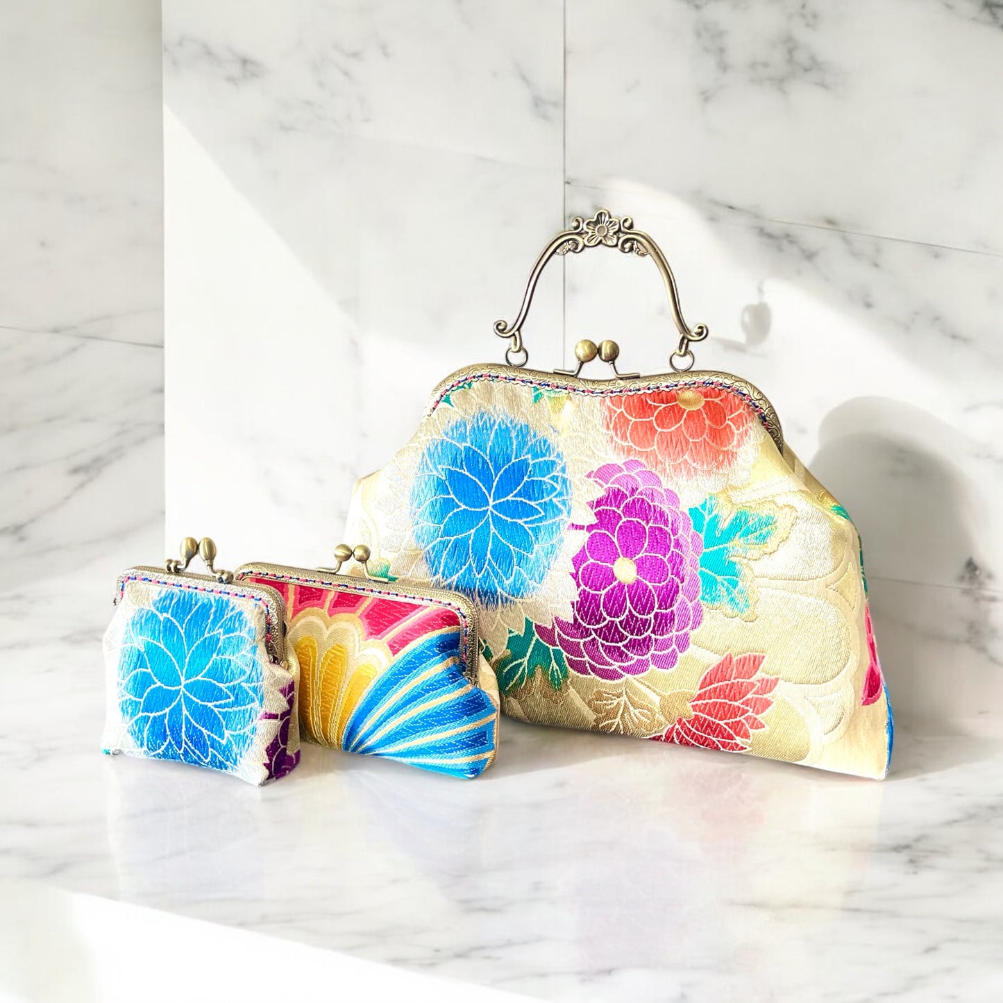 Kimono remake bag [No.1181]