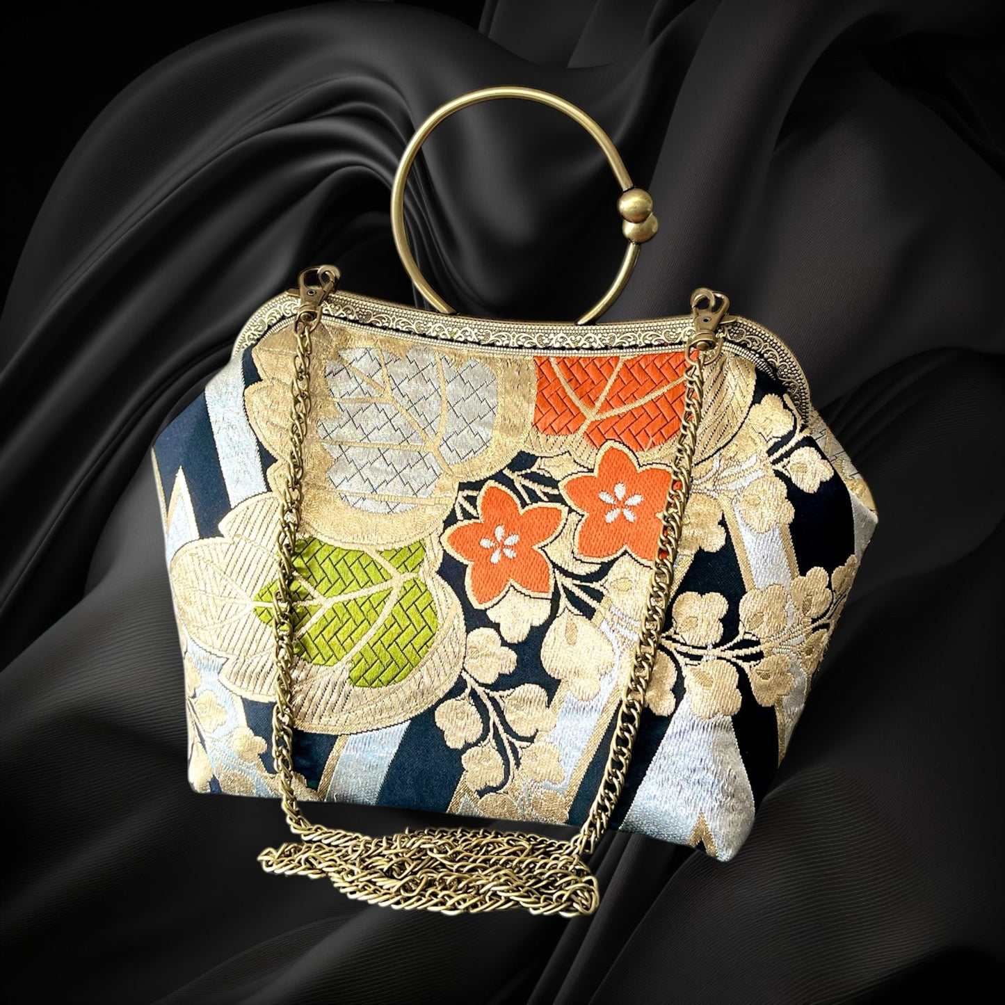 Kimono remake bag [No.1175]