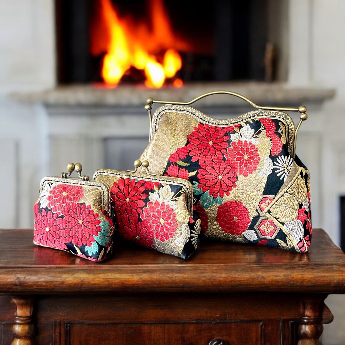 Kimono remake bag [No.1178]
