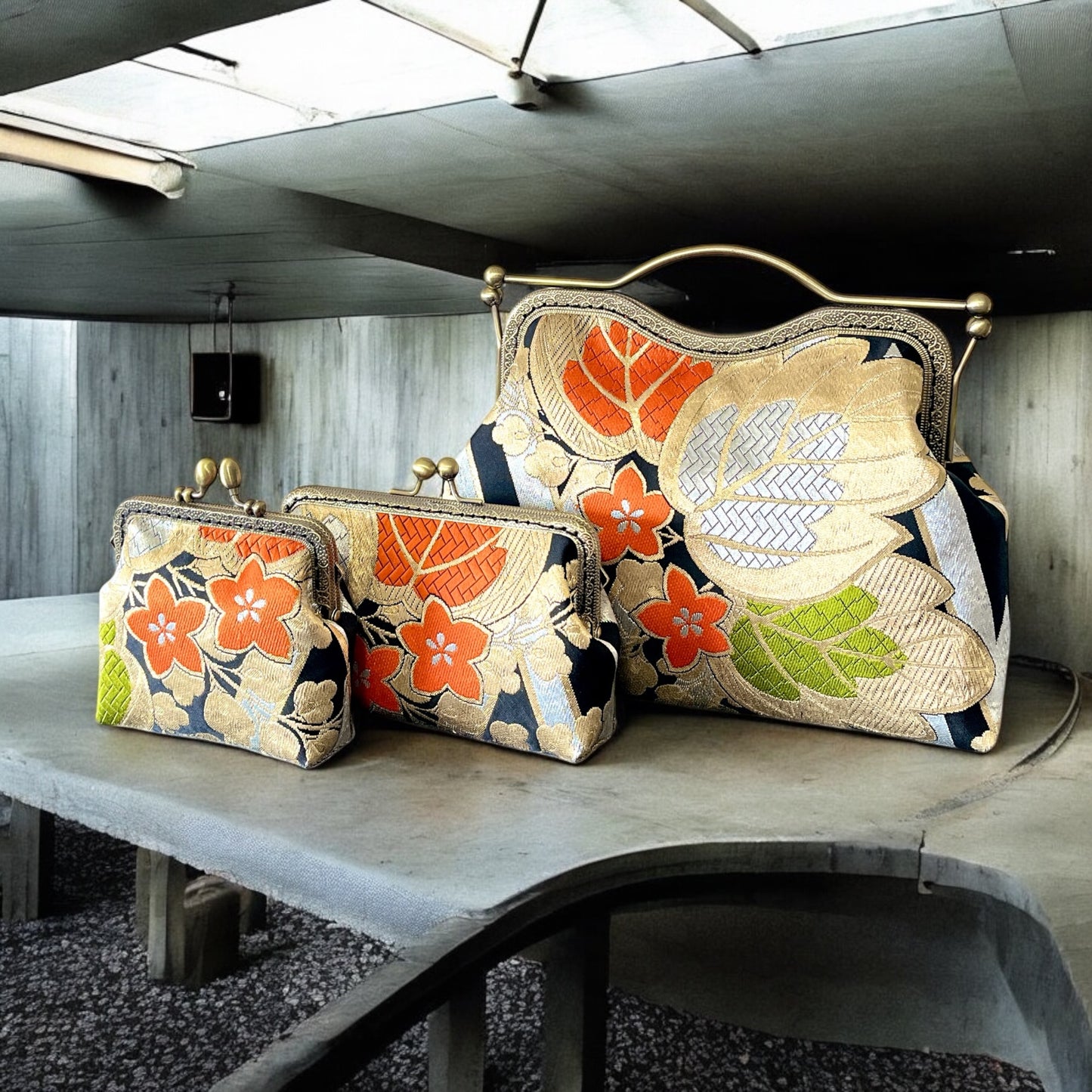 Kimono remake bag [No.1179]