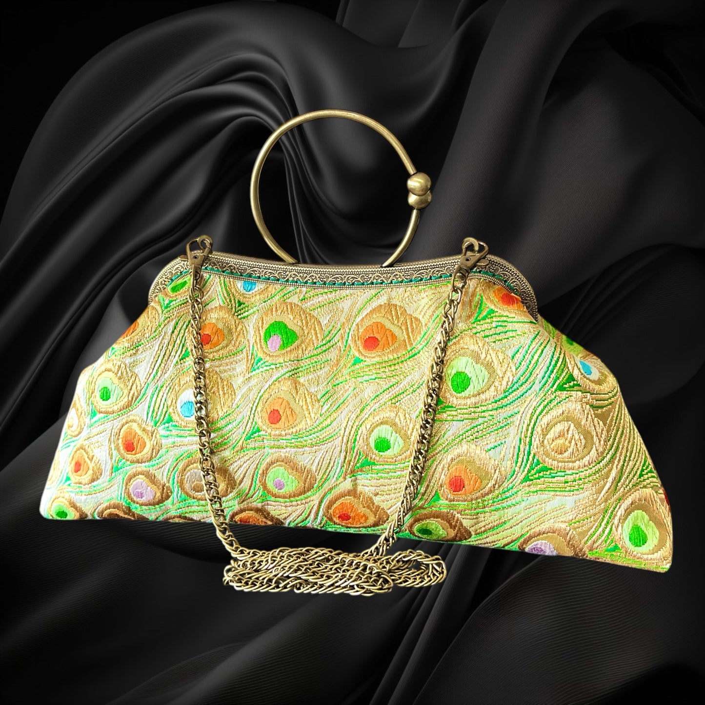 Kimono remake bag [No.1186]