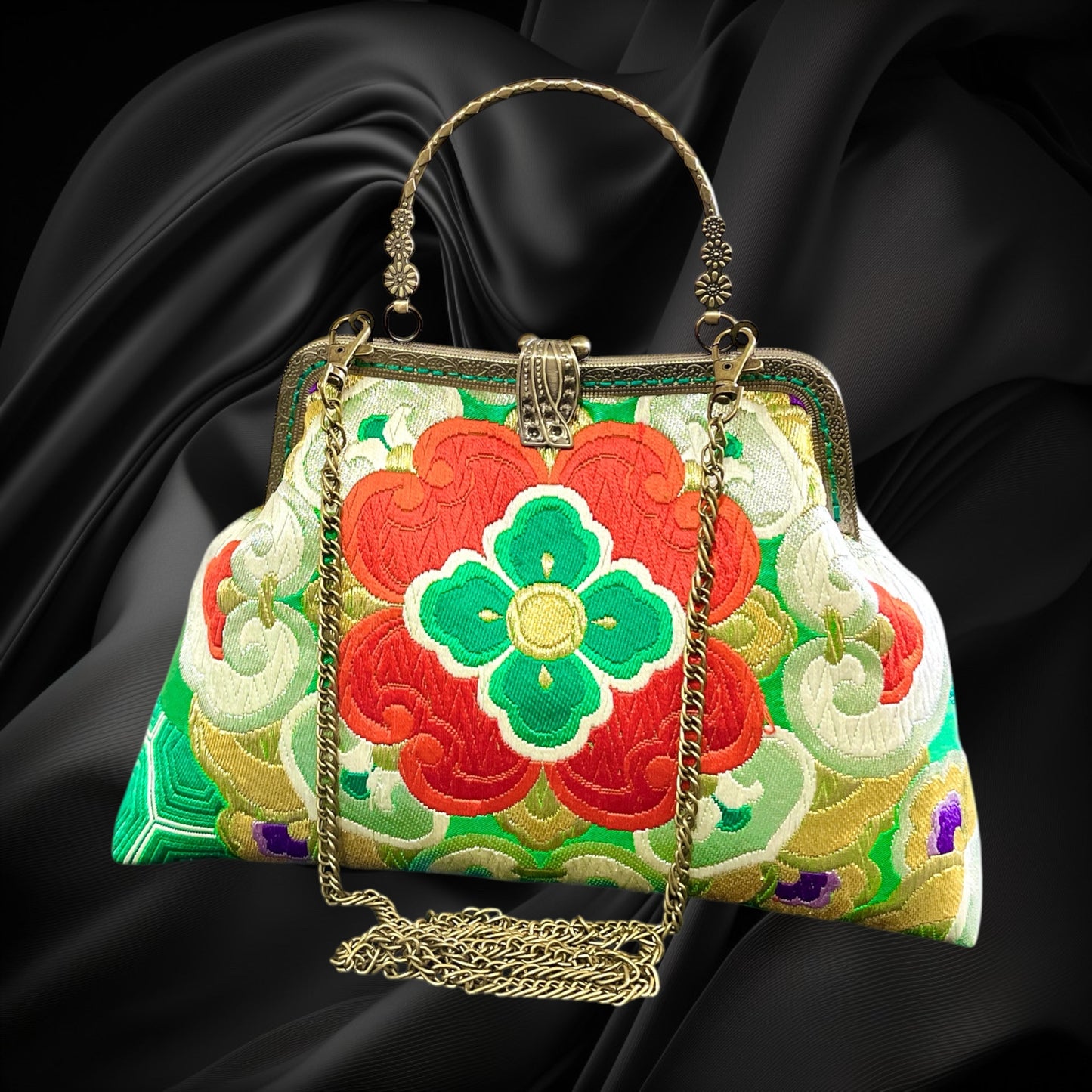 Kimono remake bag [No.1204]