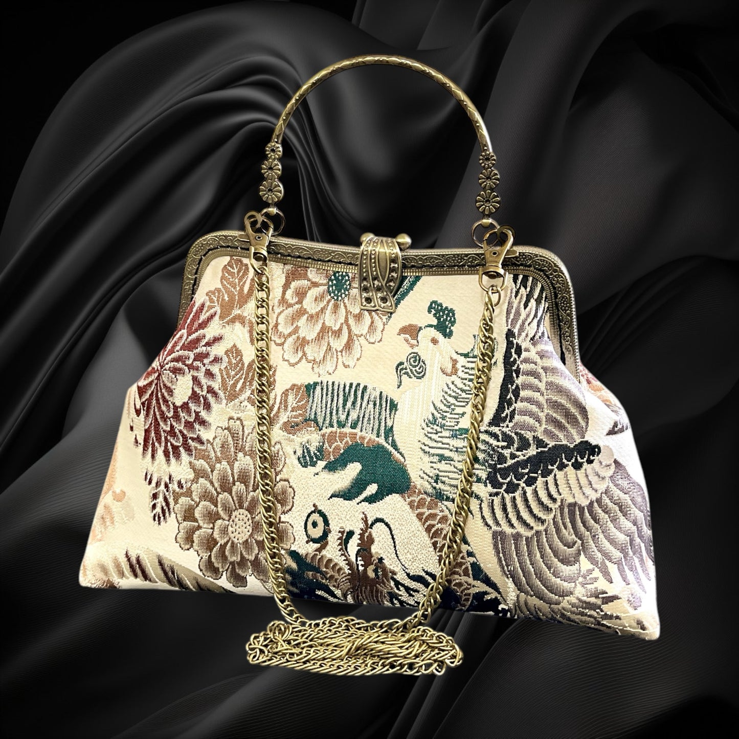 Kimono remake bag [No.1203]
