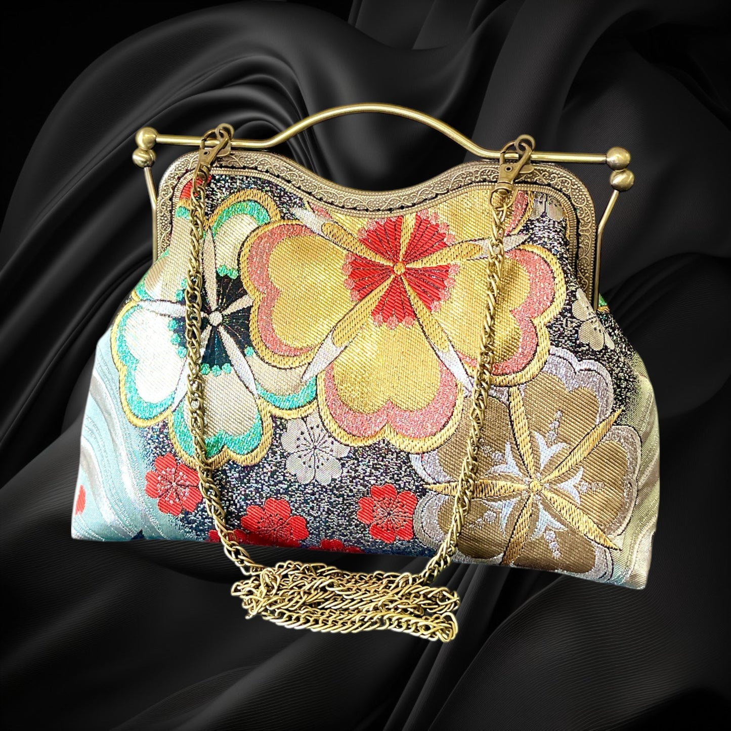 Kimono remake bag [No.1224]