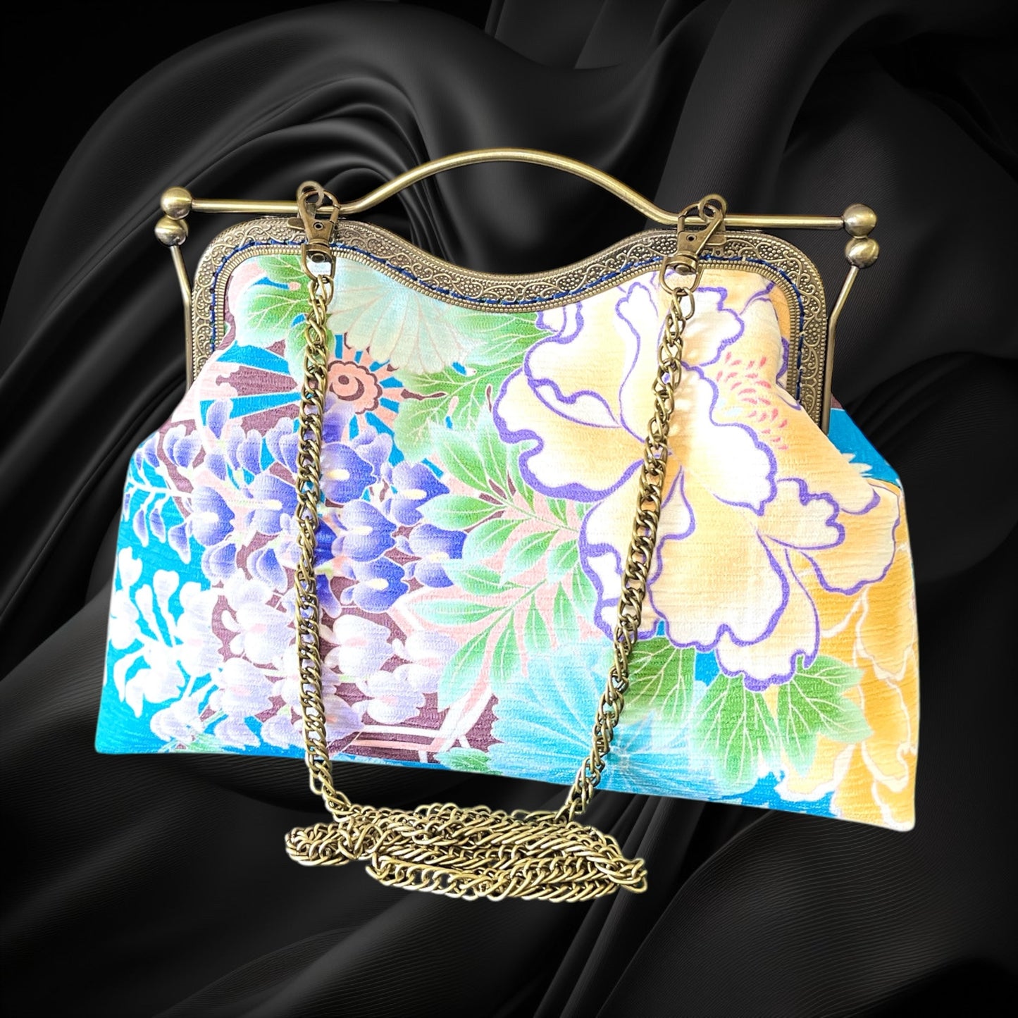 Kimono remake bag [No.1223]