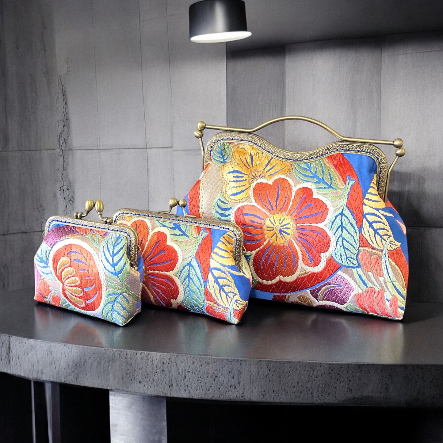 Kimono remake bag [No.1222]