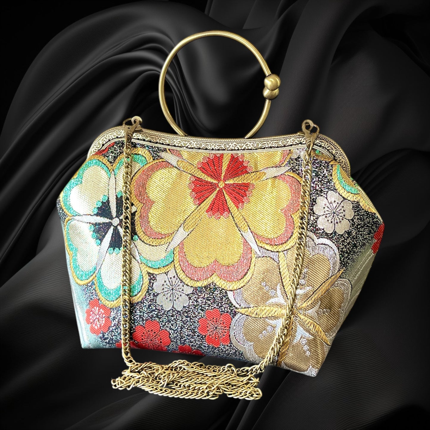 Kimono remake bag [No.1211]